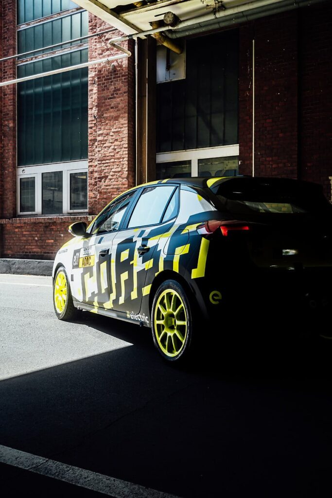 Opel debuts the eye-catching Corsa Rally Electric in a special "Gamescom" design at Cologne’s Gamescom, showcasing innovation in electric rallying with bold colors and cutting-edge technology.