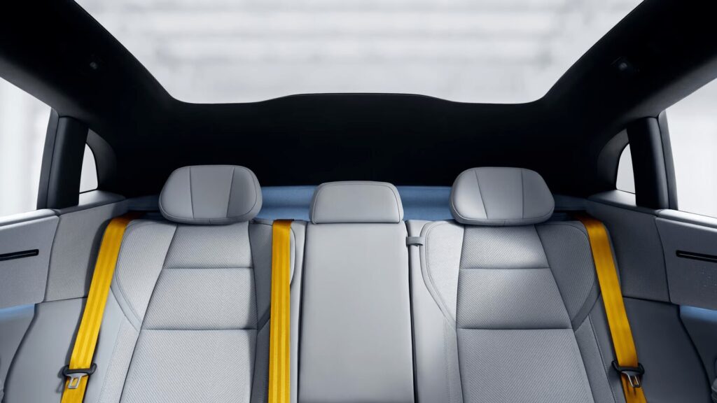 Polestar 4’s design, inspired by fashion, showcases originality and innovation, with unique features like Tailored Knit upholstery, reflecting creativity and a commitment to purposeful design.