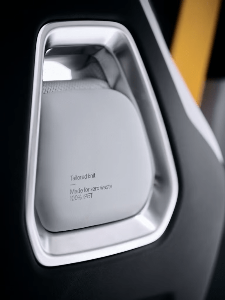 Polestar 4’s design, inspired by fashion, showcases originality and innovation, with unique features like Tailored Knit upholstery, reflecting creativity and a commitment to purposeful design.