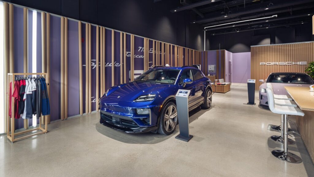 Porsche NOW pop-ups debut in Montreal, Ottawa, and Vancouver, showcasing the Macan Electric and 2025 Taycan, offering an immersive, sustainable luxury experience in Canada.