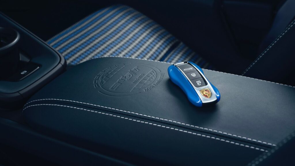 Porsche unveils a bespoke 911 S/T in Dani Blue, a custom color crafted for collector Jorge Carnicero under the Sonderwunsch program, blending personalized luxury with Porsche's iconic design.