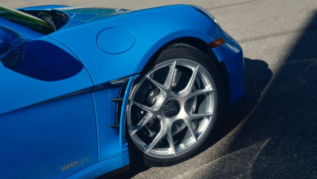 Porsche unveils a bespoke 911 S/T in Dani Blue, a custom color crafted for collector Jorge Carnicero under the Sonderwunsch program, blending personalized luxury with Porsche's iconic design.