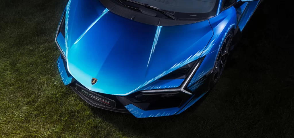 Lamborghini's Revuelto Opera Unica, inspired by Sardinia's seascapes, debuts with exclusive paint techniques and interior finishes. This unique creation celebrates innovation and creativity, showcasing the luxury of personalized design.