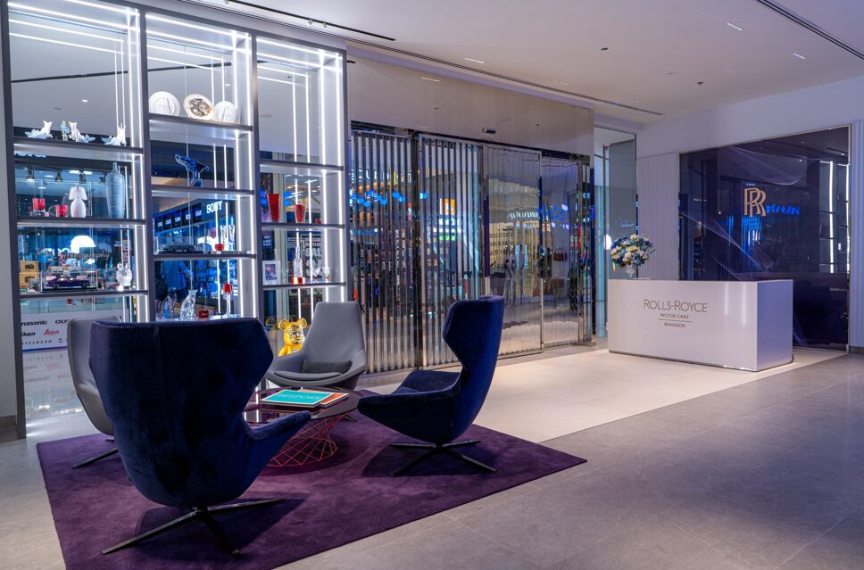 Rolls-Royce Motor Cars Bangkok debuts a Galleria showroom in Siam Paragon mall, offering an exclusive space for clients to explore and commission bespoke vehicles, marking a first in Asia-Pacific.