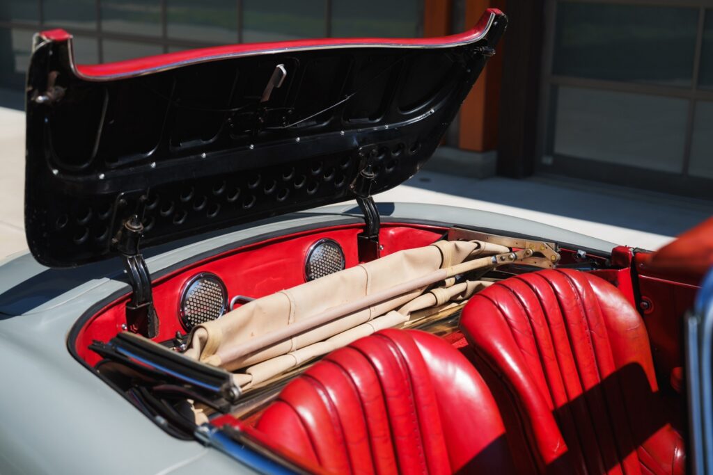 Rare 1957 Mercedes-Benz 300SL Roadster with original Rudge wheels and paint now for sale. Own one of just 27 ever made, priced at £2m ($2.65m).