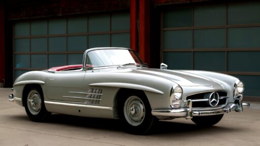 Rare 1957 Mercedes-Benz 300SL Roadster with original Rudge wheels and paint now for sale. Own one of just 27 ever made, priced at £2m ($2.65m).