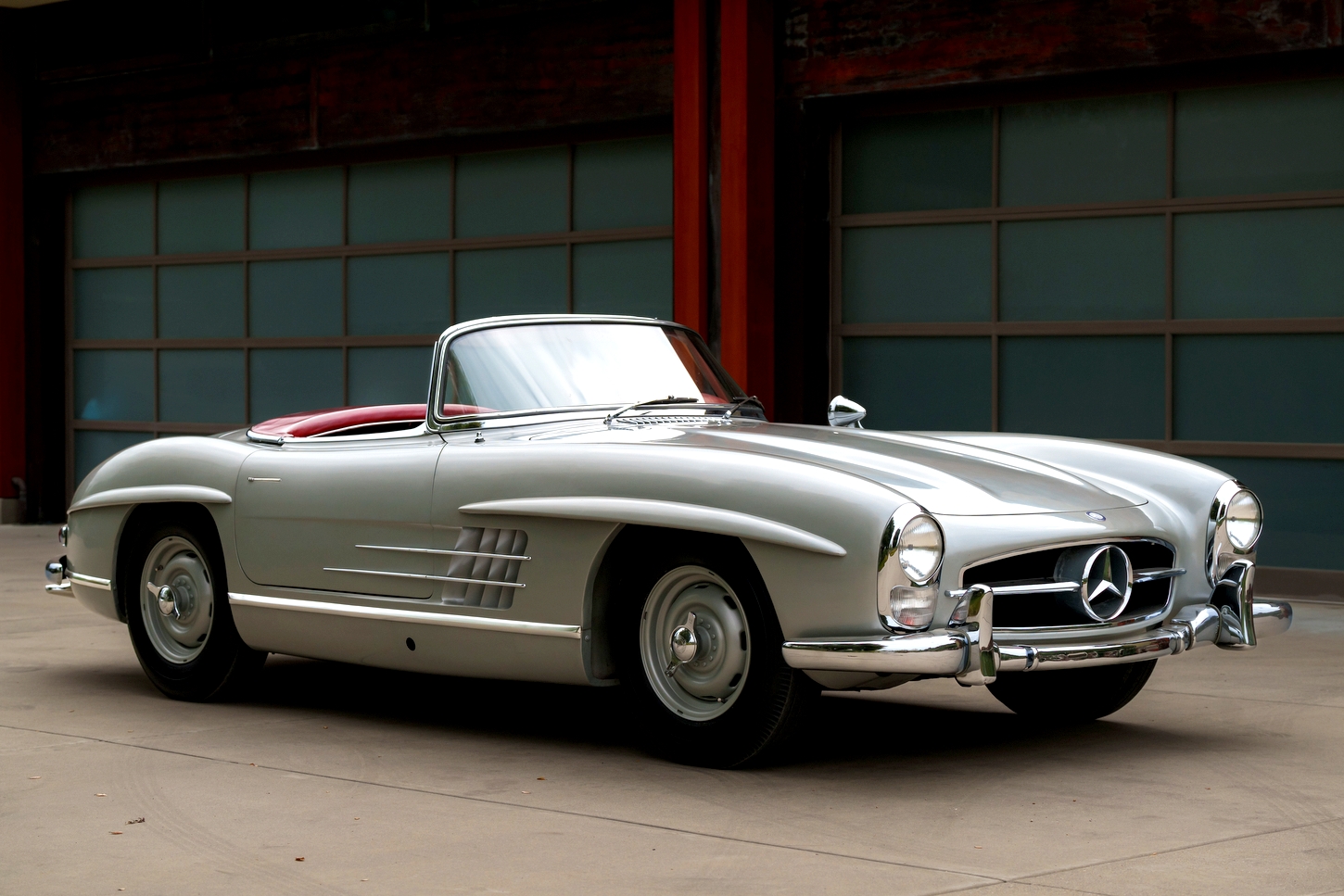 Rare 1957 Mercedes-Benz 300SL Roadster with original Rudge wheels and paint now for sale. Own one of just 27 ever made, priced at £2m ($2.65m).