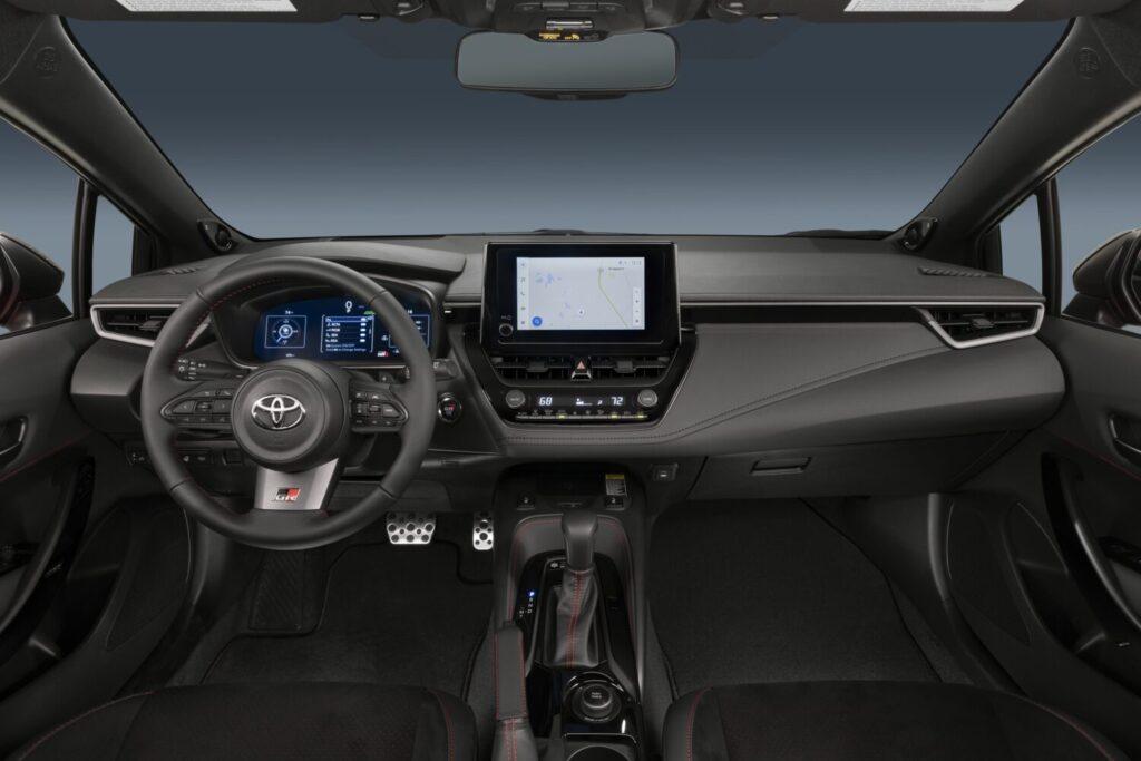 Toyota's 2025 GR Corolla now features an 8-speed Direct Automatic Transmission with paddle shifters, increased torque to 295 lb.-ft., launch control, and enhanced suspension for powerful performance.