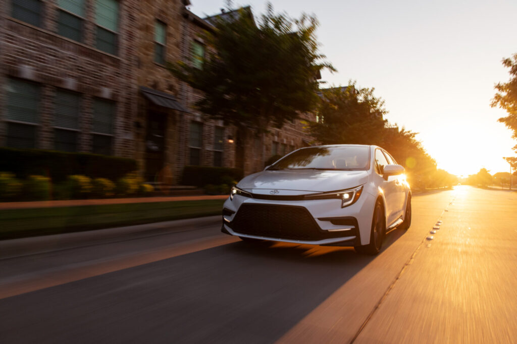 Toyota introduces the 2025 Corolla lineup, featuring the bold FX Special Edition with sporty design elements, advanced technology, and Toyota Safety Sense 3.0 for safety and performance.