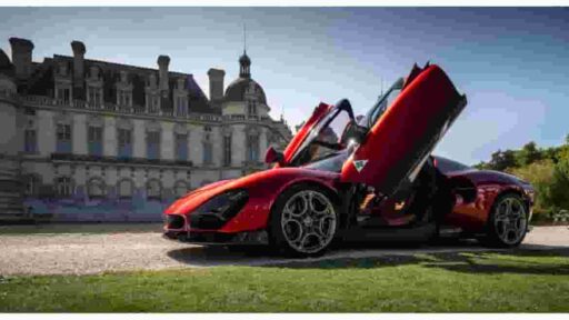 Alfa Romeo captivated attendees at Chantilly Arts & Élégance, showcasing the new 33 Stradale, 1971 33 Spider Cuneo prototype, and Alfa Romeo Junior, blending heritage and innovation.