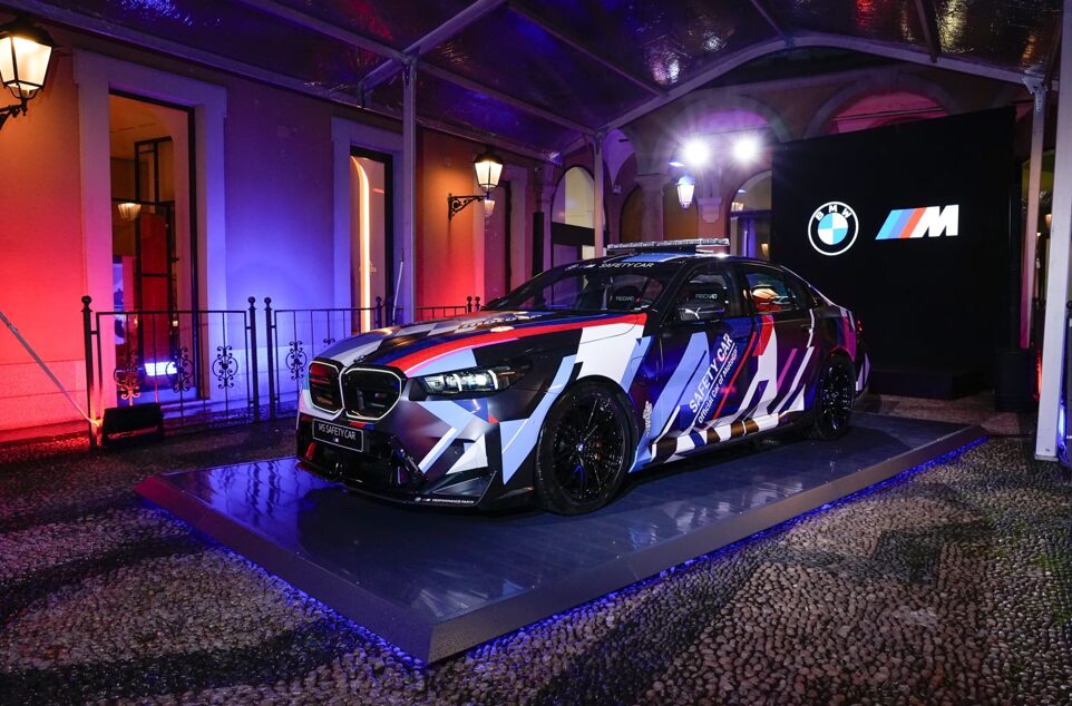 BMW M unveils the hybrid-powered BMW M5 MotoGP™ Safety Car, delivering 727 hp and debuting at Misano Grand Prix. It features race-inspired design and advanced safety technology.