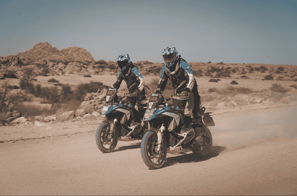 Day 5 of the BMW Motorrad GS Trophy 2024 challenged riders through the Namib Desert with tough terrain and two special trials, as they near the final stretch of this epic journey.