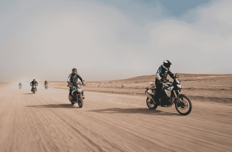 Day 5 of the BMW Motorrad GS Trophy 2024 challenged riders through the Namib Desert with tough terrain and two special trials, as they near the final stretch of this epic journey.