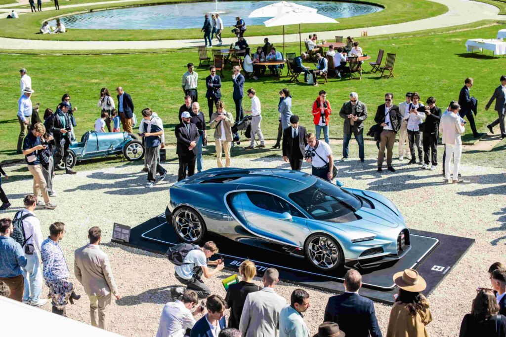 Bugatti captivated guests at Chantilly Arts & Elegance Richard Mille, showcasing iconic models and the Tourbillon in a celebration of luxury, innovation, and automotive heritage.