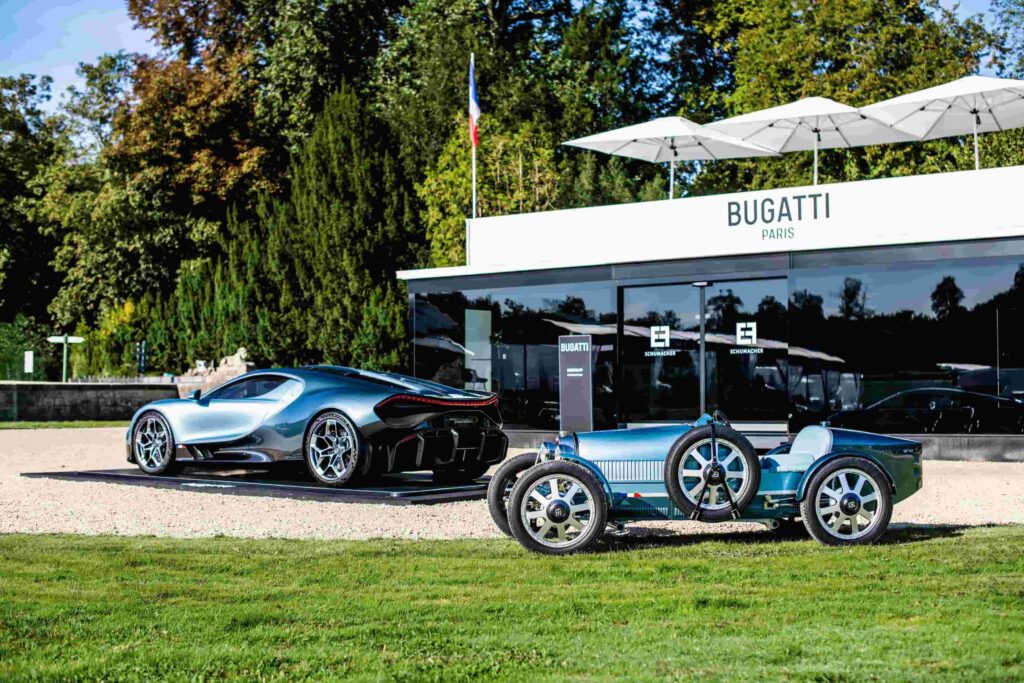 Bugatti captivated guests at Chantilly Arts & Elegance Richard Mille, showcasing iconic models and the Tourbillon in a celebration of luxury, innovation, and automotive heritage.