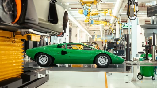 Lamborghini celebrates 50 years since the first Countach was produced in Sant'Agata Bolognese, honoring its iconic legacy and influence on modern models like the Revuelto.