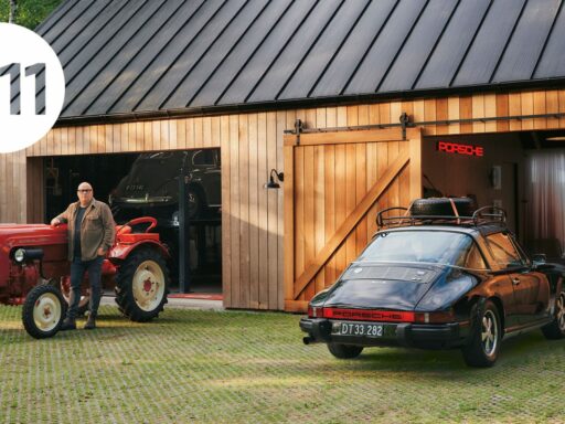 Bruno Jakobsen’s Nordic Barnhouse Project near Randers, Denmark, blends modern design with nature, showcasing his passion for architecture and Porsche in a serene, secluded environment.