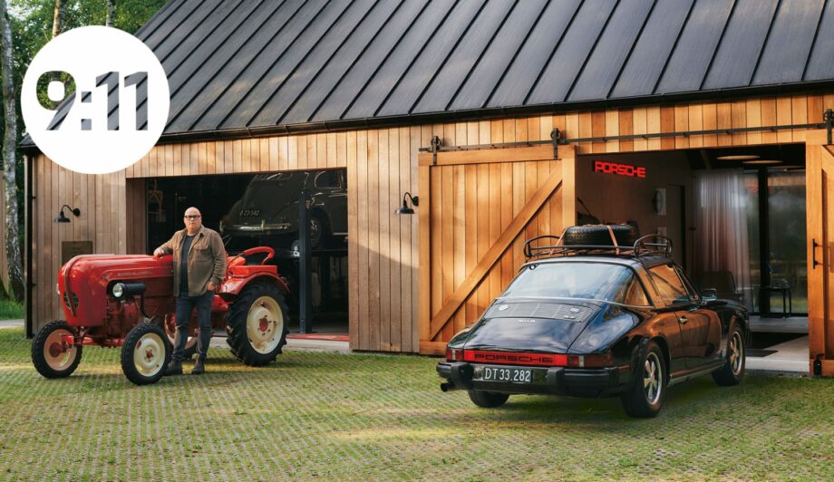 Bruno Jakobsen’s Nordic Barnhouse Project near Randers, Denmark, blends modern design with nature, showcasing his passion for architecture and Porsche in a serene, secluded environment.