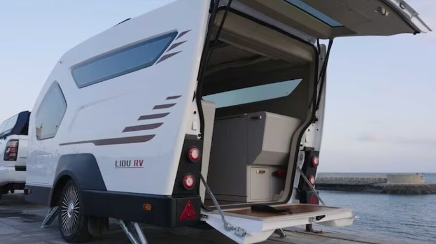 The Lidu RV Aqulia 360 is a lightweight, high-tech camping trailer packed with advanced features like solar panels, a touchscreen system, and luxury interiors, redefining compact travel.