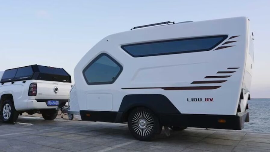 The Lidu RV Aqulia 360 is a lightweight, high-tech camping trailer packed with advanced features like solar panels, a touchscreen system, and luxury interiors, redefining compact travel.