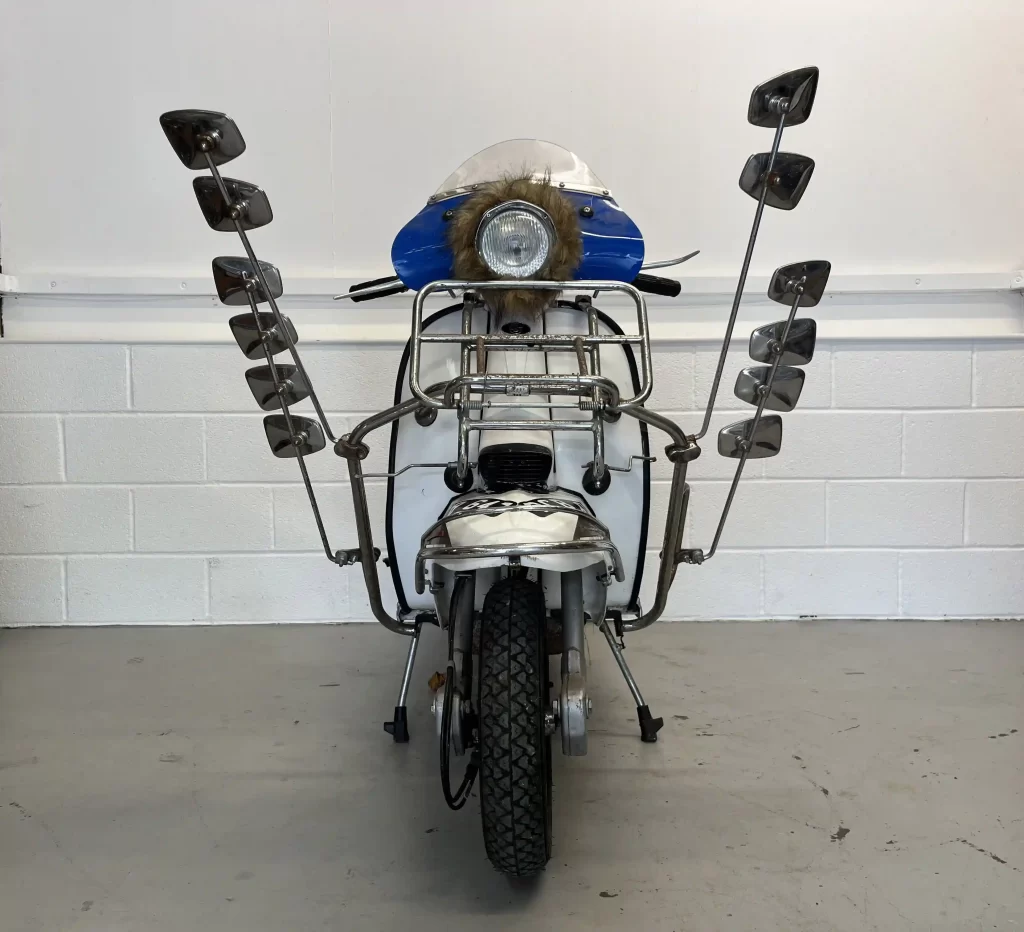 The iconic 1977 Lambretta GP200 from Quadrophenia is set for auction, with an estimated value of £11,000. A must-have for collectors of film memorabilia and vintage scooters.