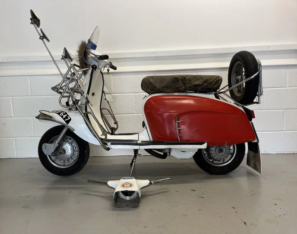 The iconic 1977 Lambretta GP200 from Quadrophenia is set for auction, with an estimated value of £11,000. A must-have for collectors of film memorabilia and vintage scooters.