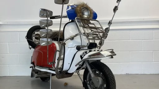 The iconic 1977 Lambretta GP200 from Quadrophenia is set for auction, with an estimated value of £11,000. A must-have for collectors of film memorabilia and vintage scooters.