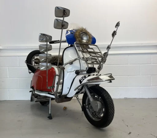 The iconic 1977 Lambretta GP200 from Quadrophenia is set for auction, with an estimated value of £11,000. A must-have for collectors of film memorabilia and vintage scooters.