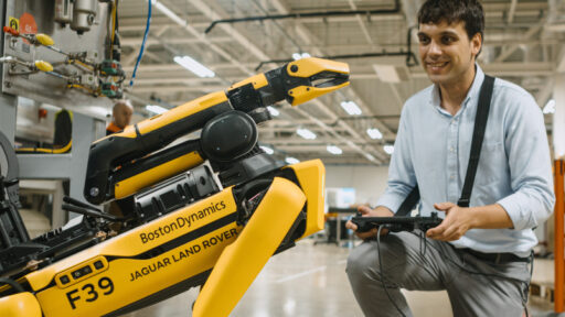 Jaguar Land Rover (JLR) introduces 'Rover,' a robotic guard dog at its Coventry EV test facility, enhancing safety and efficiency with AI-powered 24/7 monitoring for smoother operations.