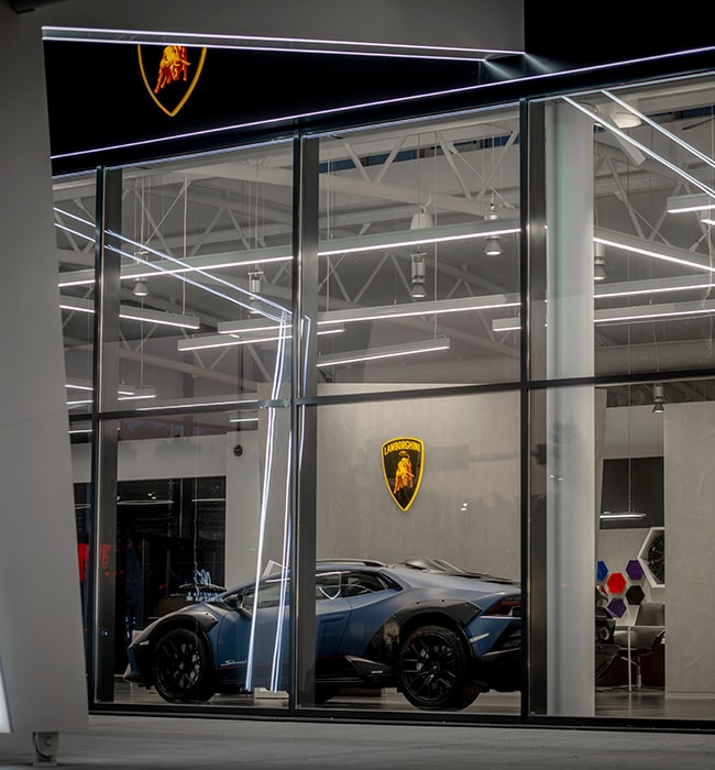 Lamborghini opens a new showroom in Tallinn, offering a luxury experience with vehicle customization, iconic models on display, and celebrating 18 years of the brand in Estonia.