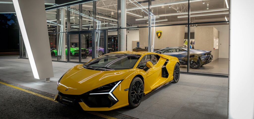 Lamborghini opens a new showroom in Tallinn, offering a luxury experience with vehicle customization, iconic models on display, and celebrating 18 years of the brand in Estonia.