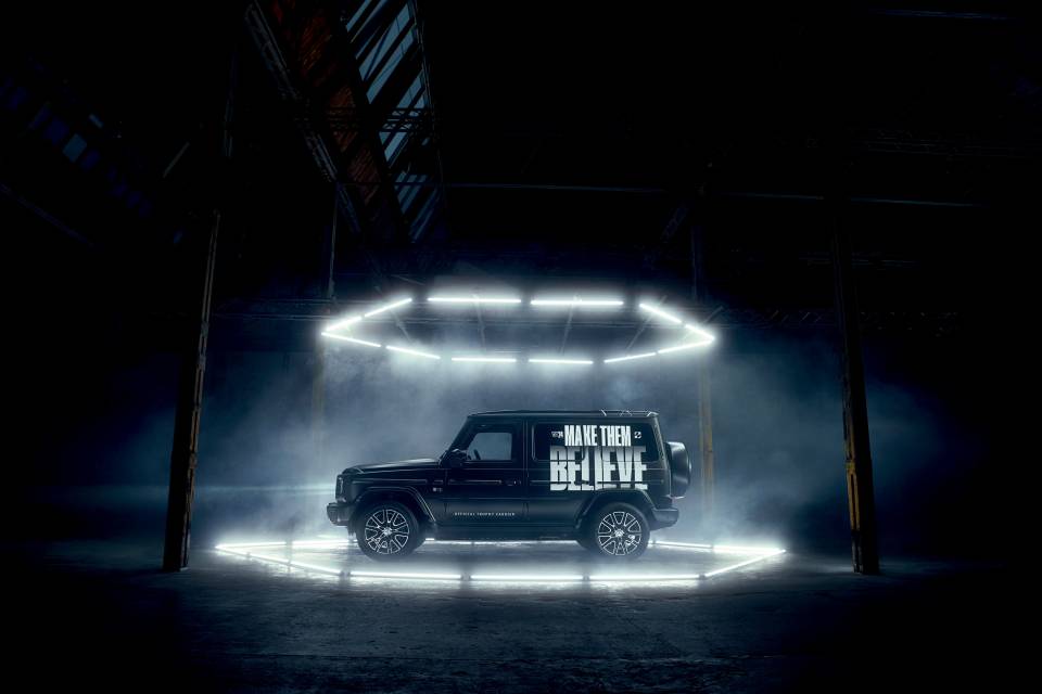 Mercedes-Benz debuts a customized electric G-Class as the Trophy Carrier for the 2024 League of Legends World Championships, transporting the Summoner’s Cup from Berlin to London via Paris.