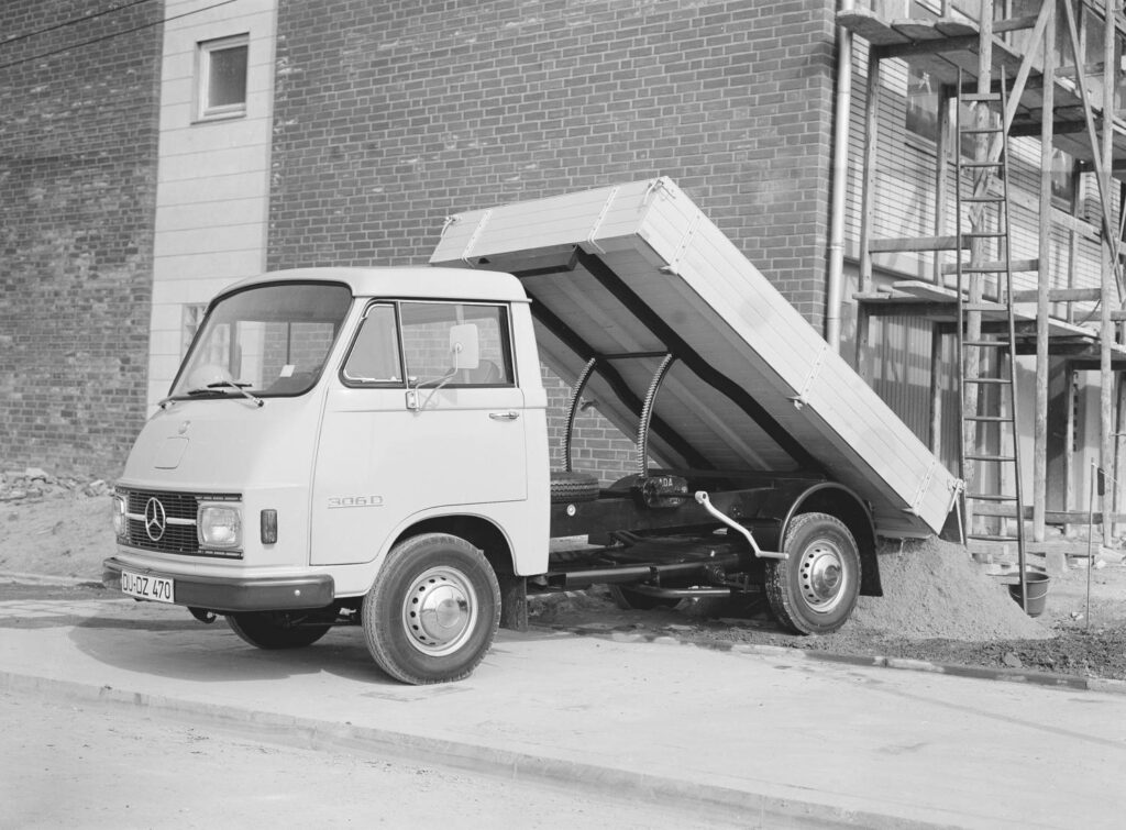 Mercedes-Benz Vans celebrates decades of innovation, from the launch of the L 306 in 1969 to the introduction of the Sprinter in 1995, with plans to enhance safety and electrification in 2024.