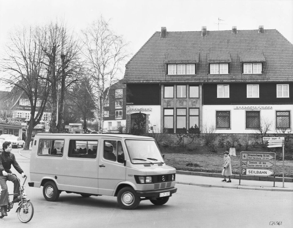 Mercedes-Benz Vans celebrates decades of innovation, from the launch of the L 306 in 1969 to the introduction of the Sprinter in 1995, with plans to enhance safety and electrification in 2024.