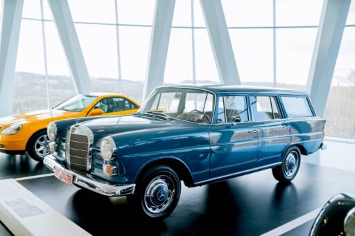 The Mercedes-Benz 200 D Universal, a rare 1960s estate car, combined elegance with practicality, offering ample load space, luxury interiors, and advanced safety features.