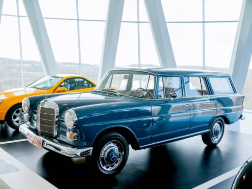 The Mercedes-Benz 200 D Universal, a rare 1960s estate car, combined elegance with practicality, offering ample load space, luxury interiors, and advanced safety features.