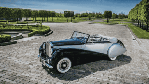 In 1949, Rolls-Royce introduced its first fully produced motor car, the Silver Dawn, combining post-war practicality with the marque's signature luxury and craftsmanship.