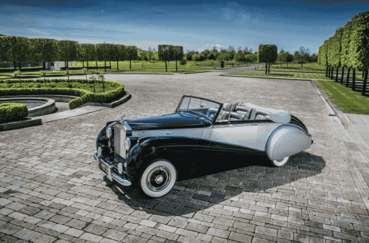 In 1949, Rolls-Royce introduced its first fully produced motor car, the Silver Dawn, combining post-war practicality with the marque's signature luxury and craftsmanship.