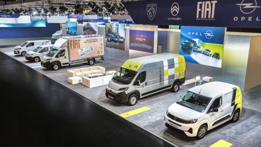 Stellantis Pro One debuts the CustomFit program at IAA 2024, offering tailored vehicle conversions and showcasing hydrogen-powered vans with over 500 km range and rapid refueling times.