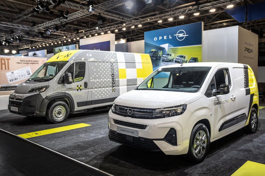 Stellantis Pro One debuts the CustomFit program at IAA 2024, offering tailored vehicle conversions and showcasing hydrogen-powered vans with over 500 km range and rapid refueling times.