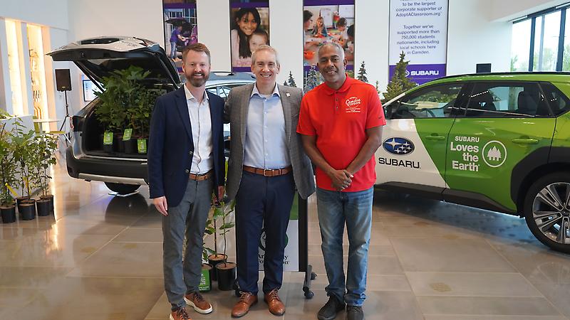 Subaru of America partners with the Arbor Day Foundation to launch the largest corporate tree distribution program, planting hundreds of thousands of native trees to combat climate change.