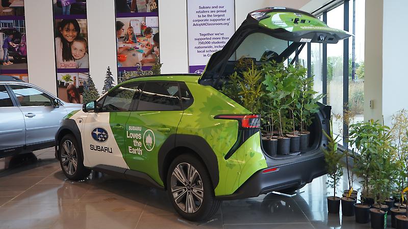 Subaru of America partners with the Arbor Day Foundation to launch the largest corporate tree distribution program, planting hundreds of thousands of native trees to combat climate change.