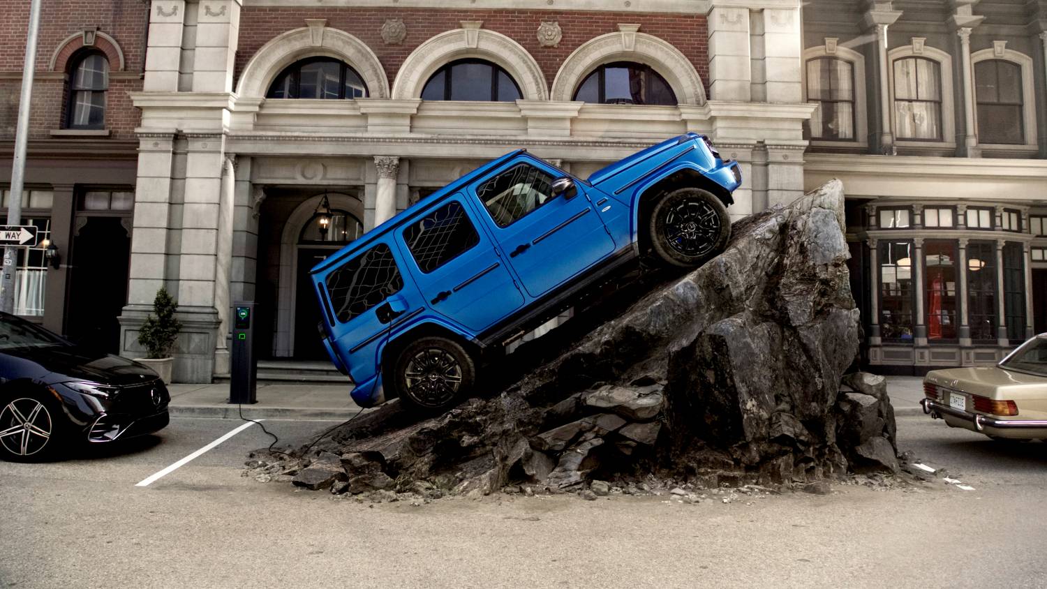 Bradley Cooper stars in Mercedes-Benz's global campaign for the electric G-Class, highlighting the G 580 with EQ Technology and its blend of rugged adventure and everyday luxury.