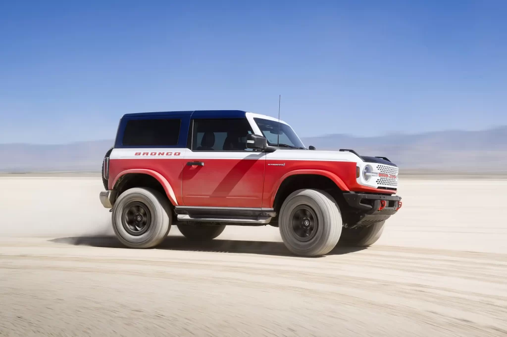 The 2025 Ford Bronco Stroppe Special Edition honors the legendary Baja-winning Broncos with modern off-road upgrades, bold design, and a tribute to Bill Stroppe's racing legacy.