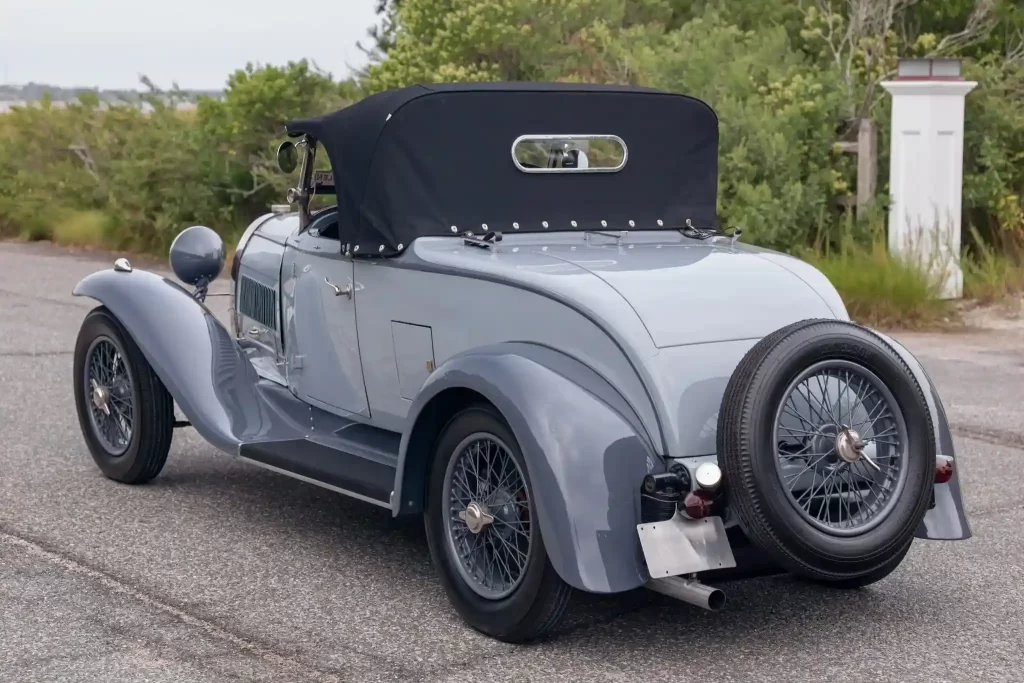 A rare 1930 Bugatti Type 40A Roadster, one of only 40 produced, hits the market for £190,000. This beautifully restored vintage car boasts just 26,000 miles on the clock.