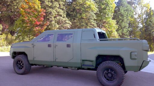 GM Defense debuts its Next Gen tactical vehicle at AUSA 2024, showcasing advanced stealth capabilities, electric power, and multi-mission versatility for military operations.