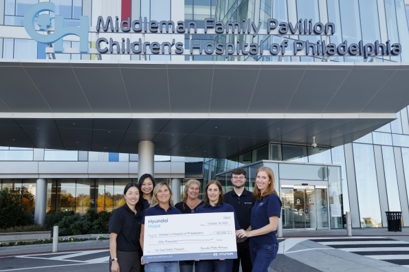 Hyundai and the Children's Hospital of Philadelphia (CHOP) continue their collaboration, providing car seats and education to promote child passenger safety, with a $50,000 donation.