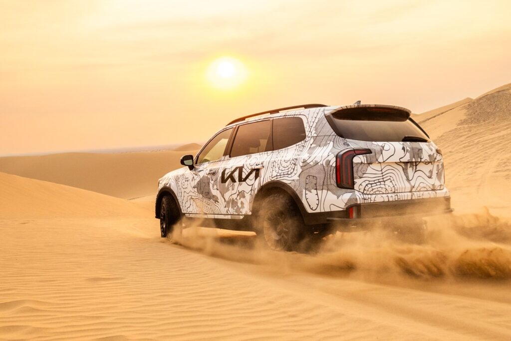 The modified Kia Telluride X-Pro returns for its third year at the 2024 Rebelle Rally with new enhancements and a strong driver team, aiming for another podium finish.