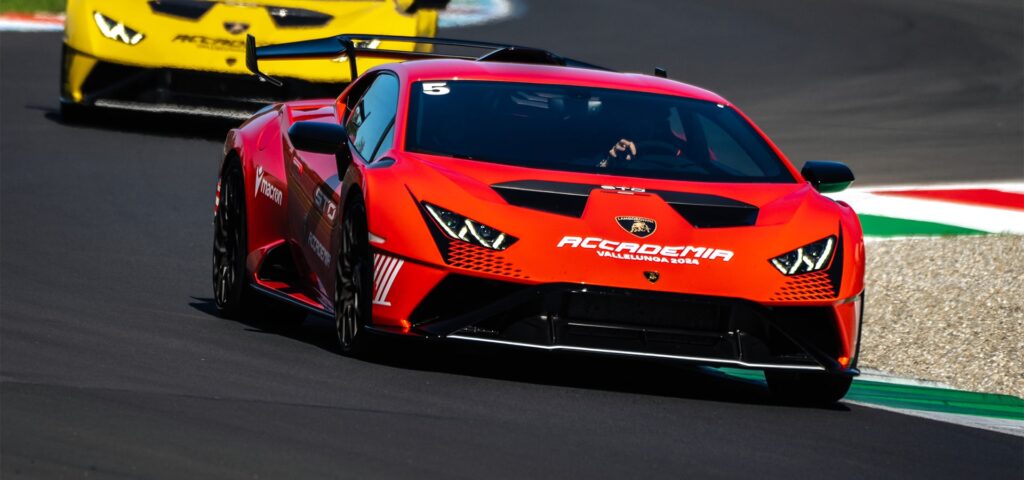 Lamborghini Accademia returns, offering participants the thrill of driving the Huracán STO on the track with expert guidance from professional instructors at the Vallelunga Circuit near Rome.