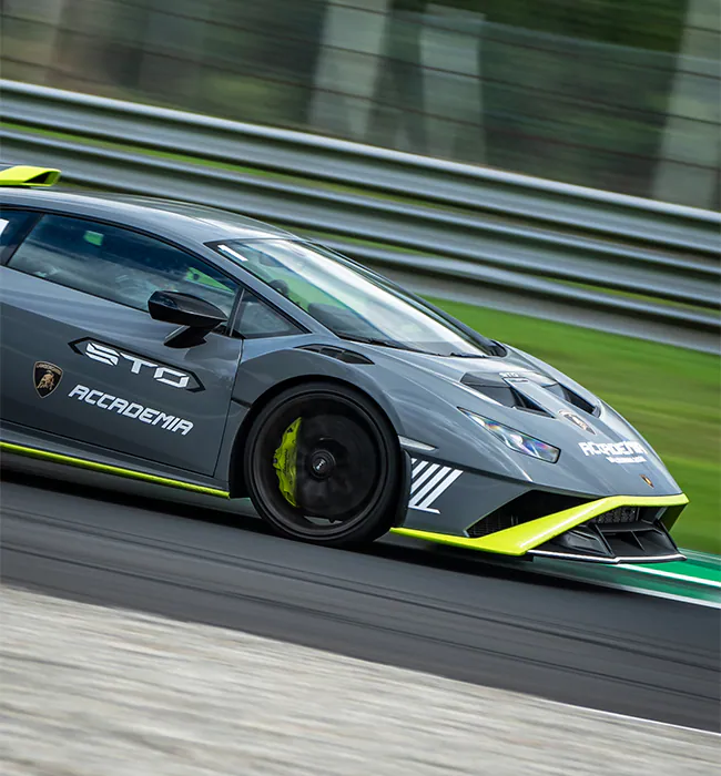 Lamborghini Accademia returns, offering participants the thrill of driving the Huracán STO on the track with expert guidance from professional instructors at the Vallelunga Circuit near Rome.